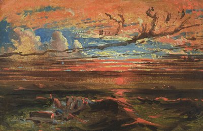 Sunset at Sea after a Storm by Francis Danby